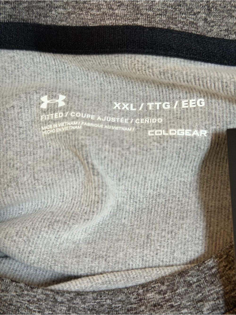 Under Armour Men’s Long Sleeve Crew - Heather Gray - Picture 4 of 6